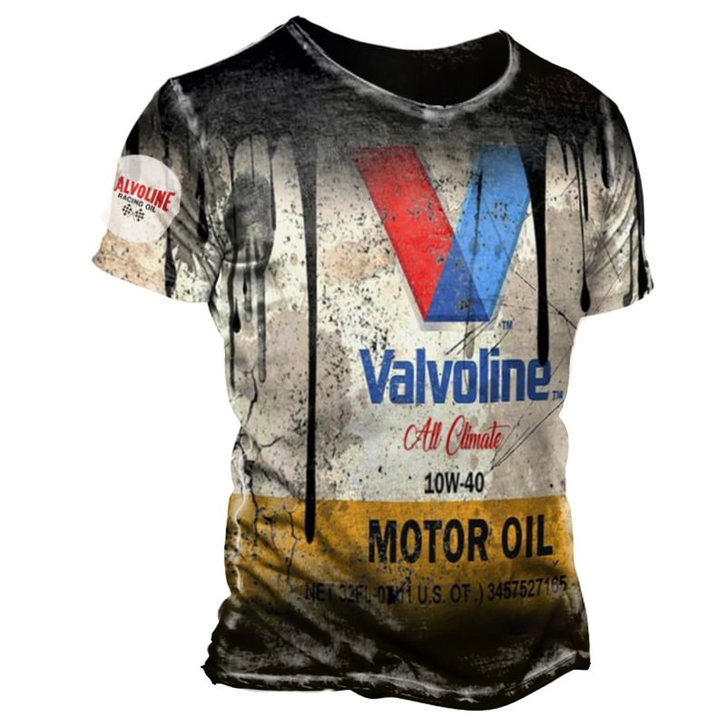 Valvoline Motor Oil Race Print T-shirt / [viawink] /