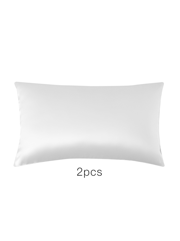 Silver Single Side Mulberry Silk Pillowcase 2pcs