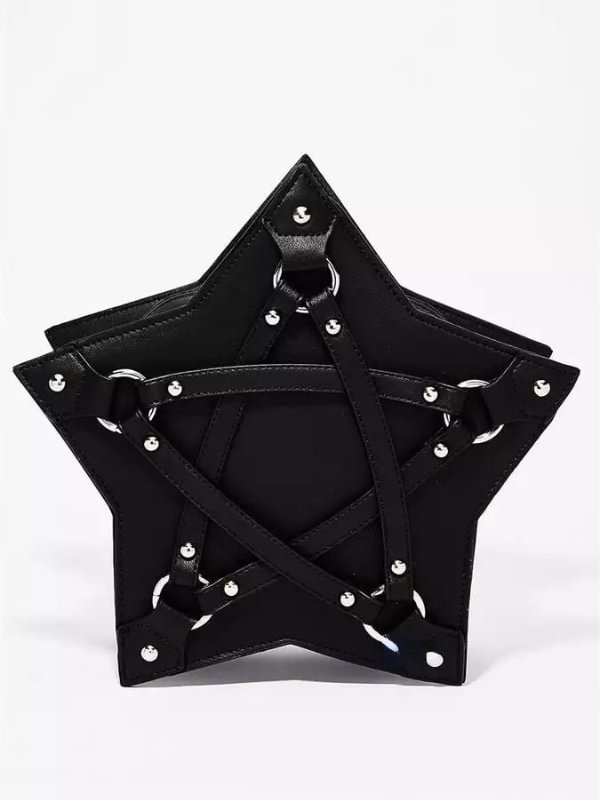 Dark Goth Pentacle Shoulder Bag