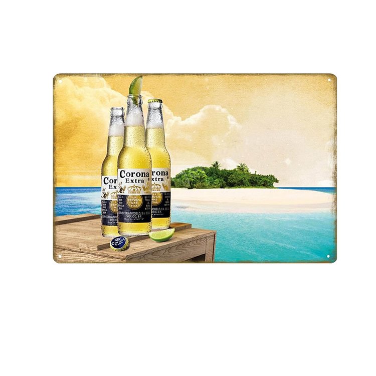 Seaside Beer - Vintage Tin Signs/Wooden Signs - 20x30cm & 30x40cm