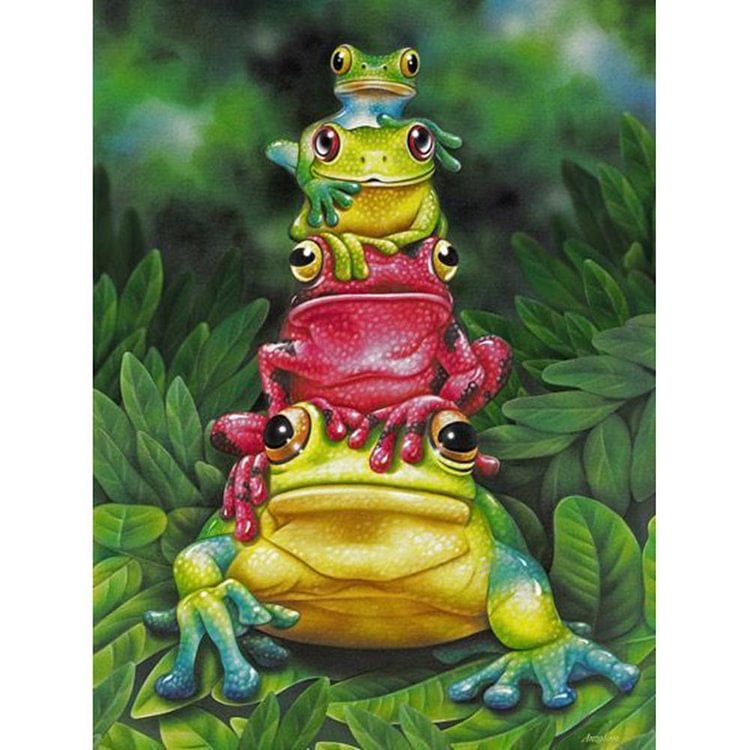 Frog-Full Round Diamond Painting-40*30CM