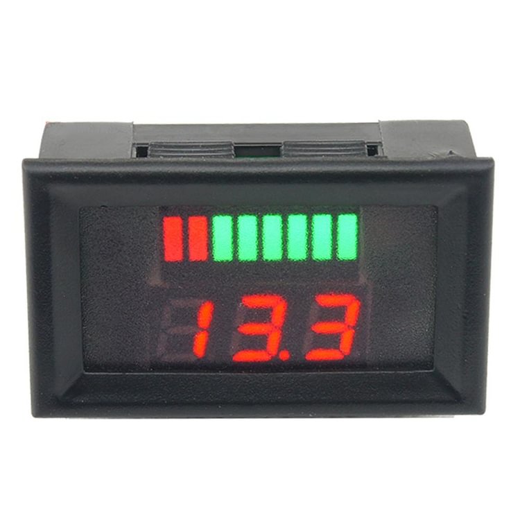 12-60V Lead Acid Batteries Capacity LED Indicator Digital Voltmeter Tester