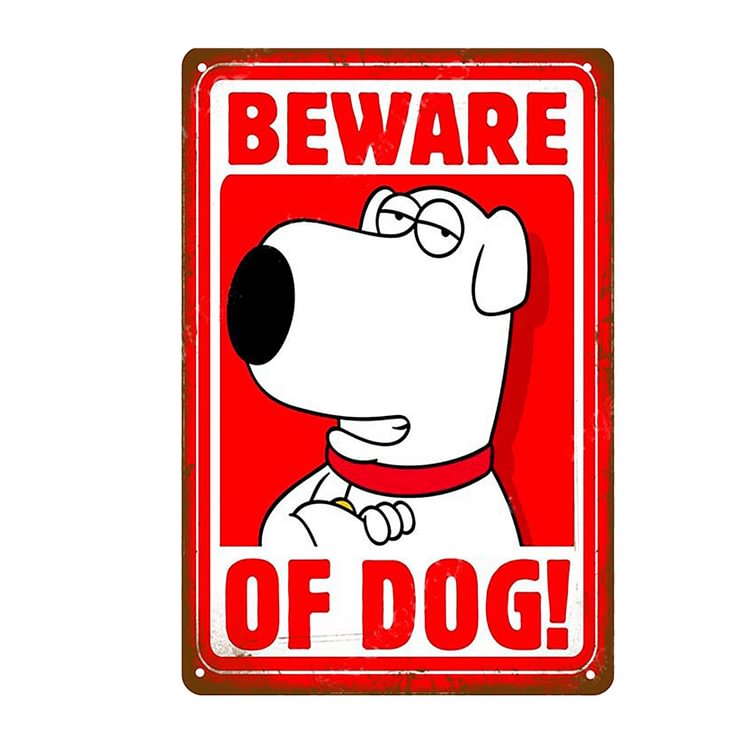 Beware Of Dog! - Vintage Tin Signs/Wooden Signs - 20x30cm & 30x40cm