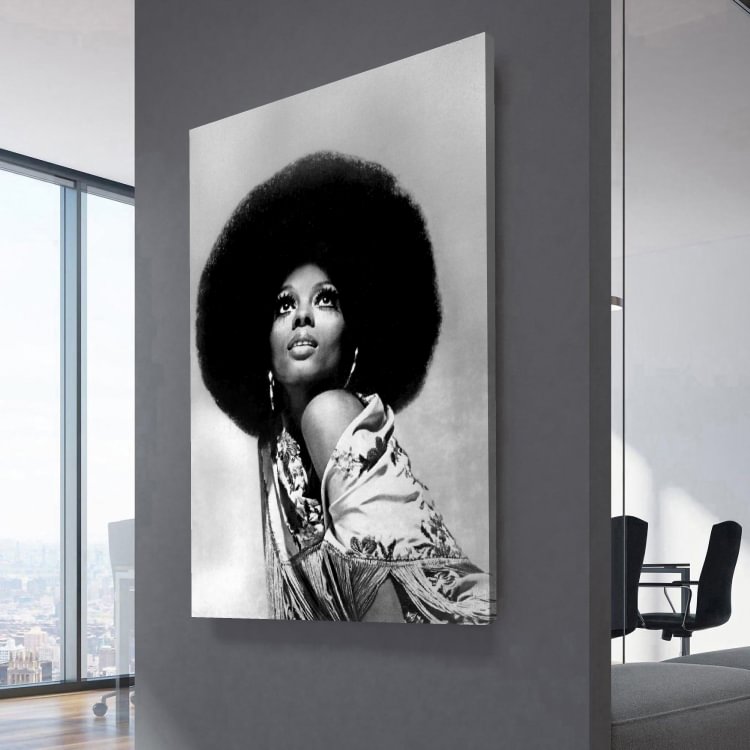 Diana Ross 1970′s Canvas Wall Art