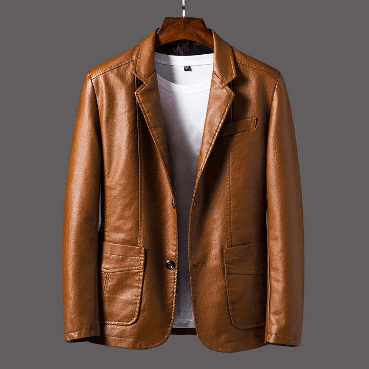 Vzzhome Fashion Men's Leather Jacket - vzzhome