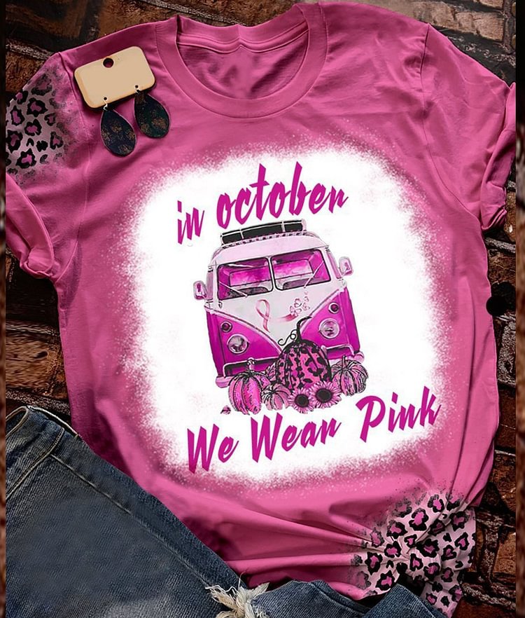 Print Knit T-Shirt Women's Top