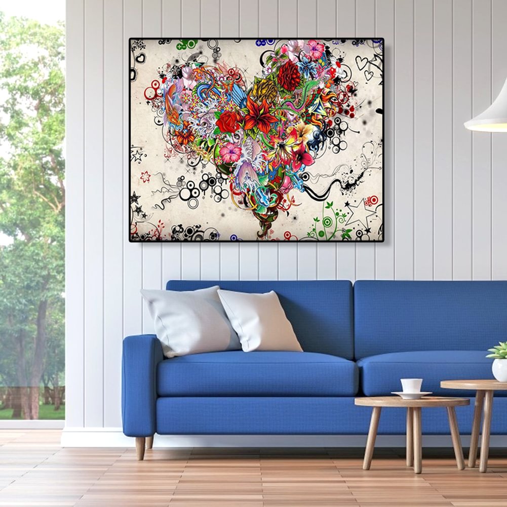 Love Heart - Paint by Numbers 40x50cm