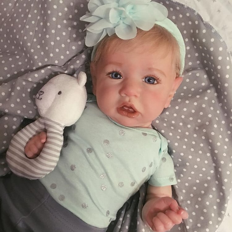  [Realistic Handmade Gifts]20'' Sweet Emma Handmade Reborn Silicone Toddler Baby Doll Girl with Heartbeat and Coos - Reborndollsshop.com®-Reborndollsshop®