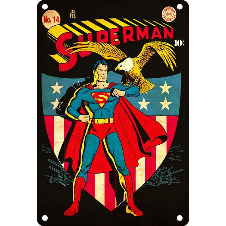 Superman - Vintage Tin Signs/Wooden Signs - 20x30cm & 30x40cm