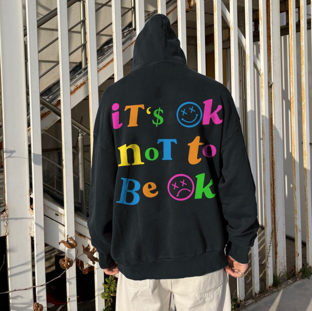 "IT'S OK NOT TO BE OK" Hoodie / Techwear Club / Techwear