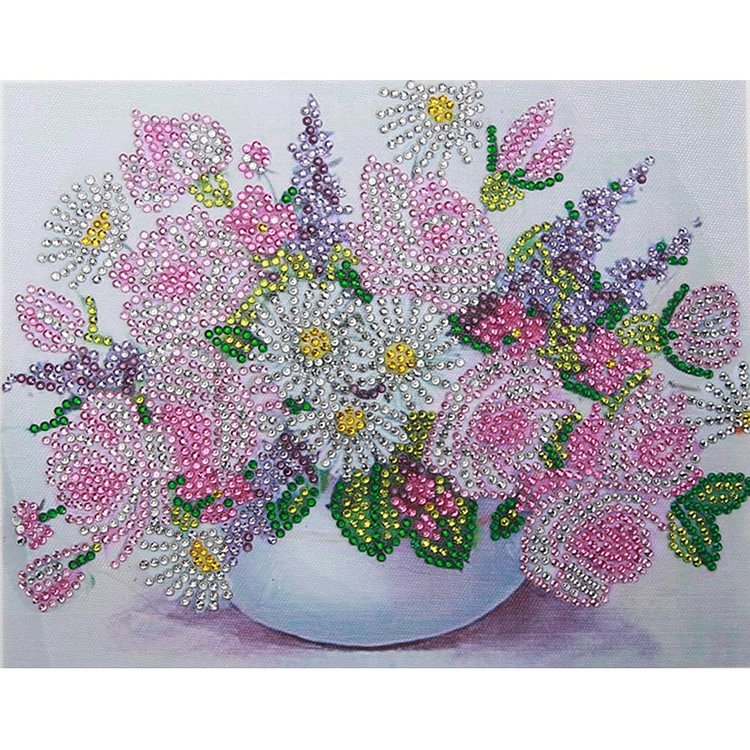 Flower - Special Shaped Diamond Painting - 25*30CM