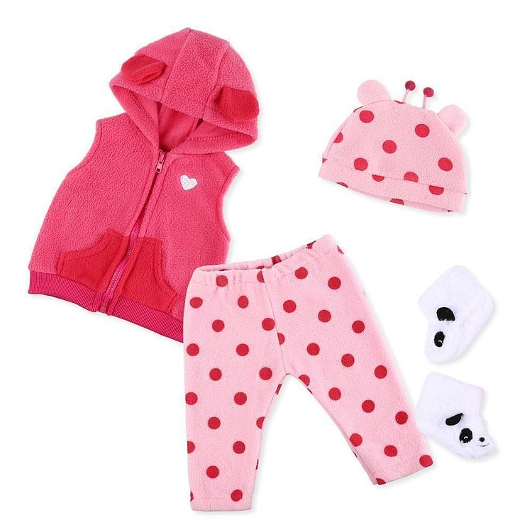  Reborn Dolls Baby Clothes Red Outfits for 20"- 22" Reborn Doll Girl Baby Clothing Sets - Reborndollsshop.com®-Reborndollsshop®