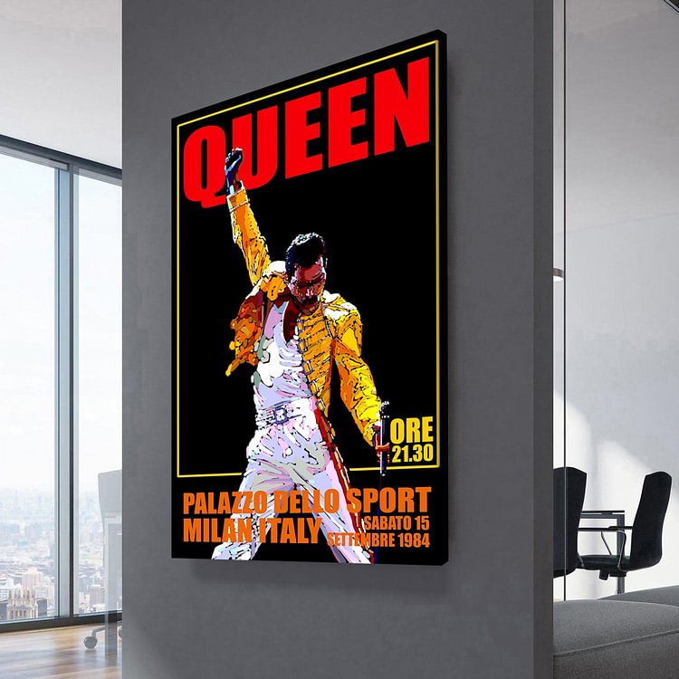 Queen The Works Tour Canvas Wall Art
