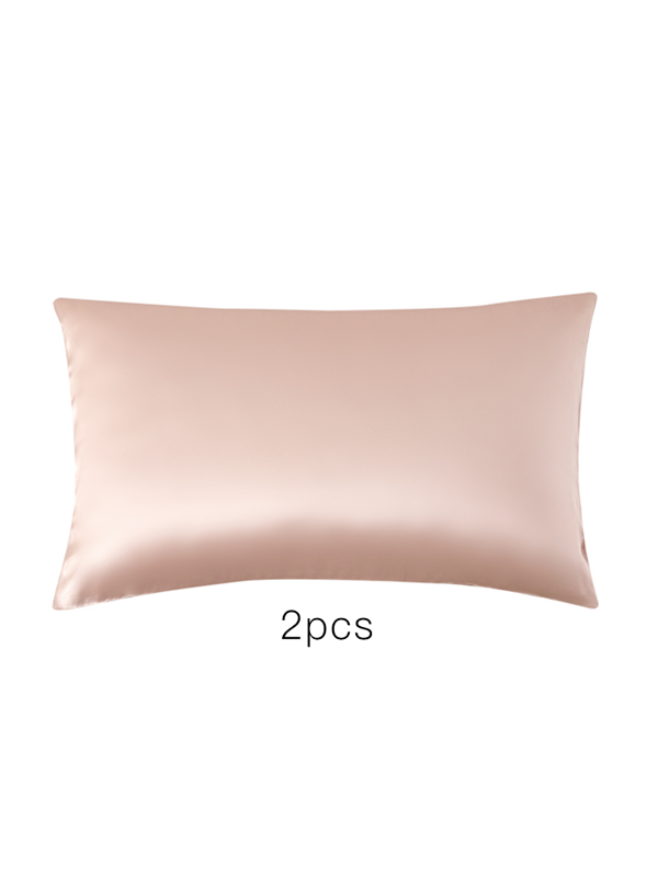 Light Pink Single Side Mulberry Silk Pillowcase 2pcs