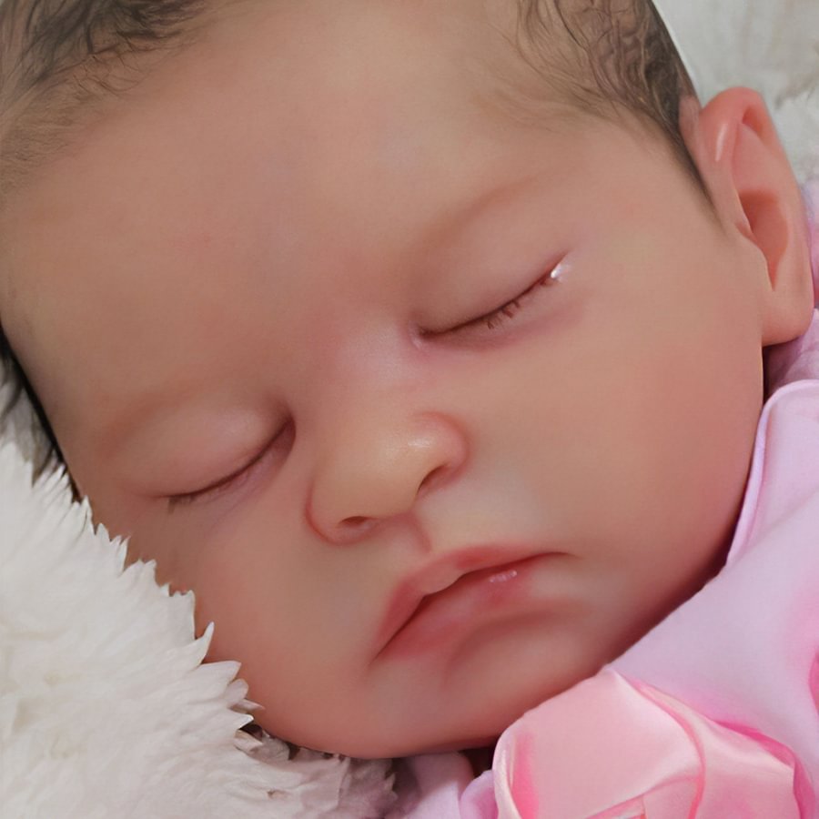 17" Cute Lifelike Handmade Sleeping Girl Baby Doll Rosies,Special Gifts for Children