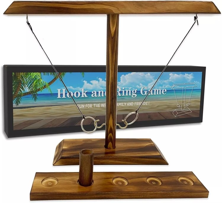 2022 Most Popular Family Games，Hook and Ring Toss Game - tree - Codlins