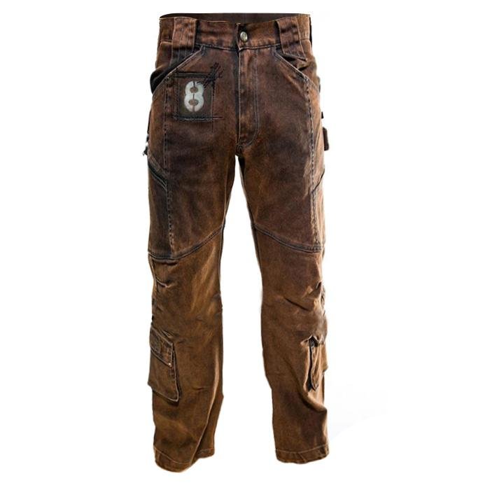 Mens Outdoor Tear-resistant Multi-pocket Pants / [viawink] /