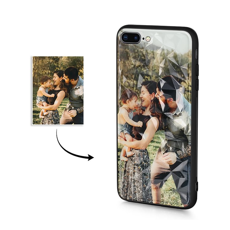 IPhone 7 Plus  Custom Photo Protective Phone Case Diamond Pattern  Surface