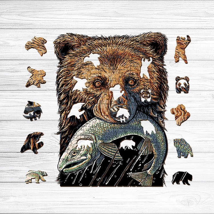 Brown Bear Wooden Jigsaw Puzzle