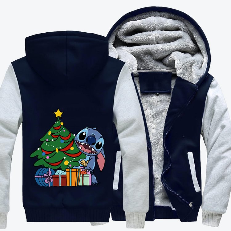 Stitch Who Received Many Gifts At Christmas, Lilo and Stitch Fleece Jacket