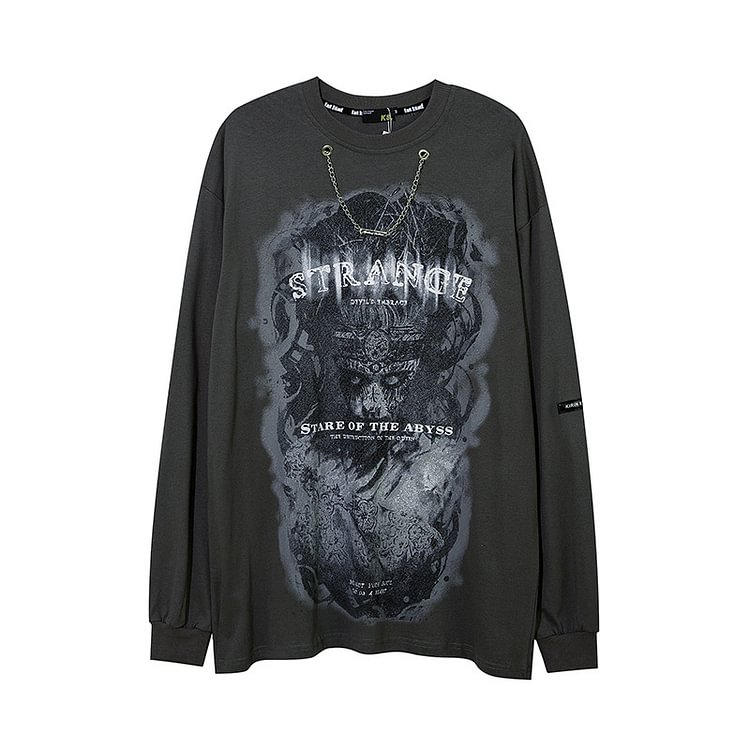 Fear of The Abyss Oversized Sweatshirt - tree - Codlins