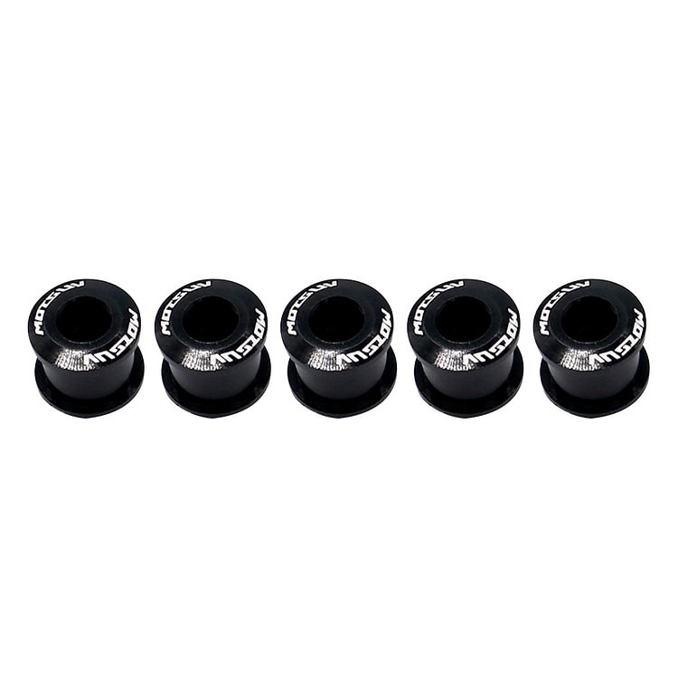 5pcs Bike Chainring Bolts Single Double Ring Chainring Bolts (4.9mm Black)