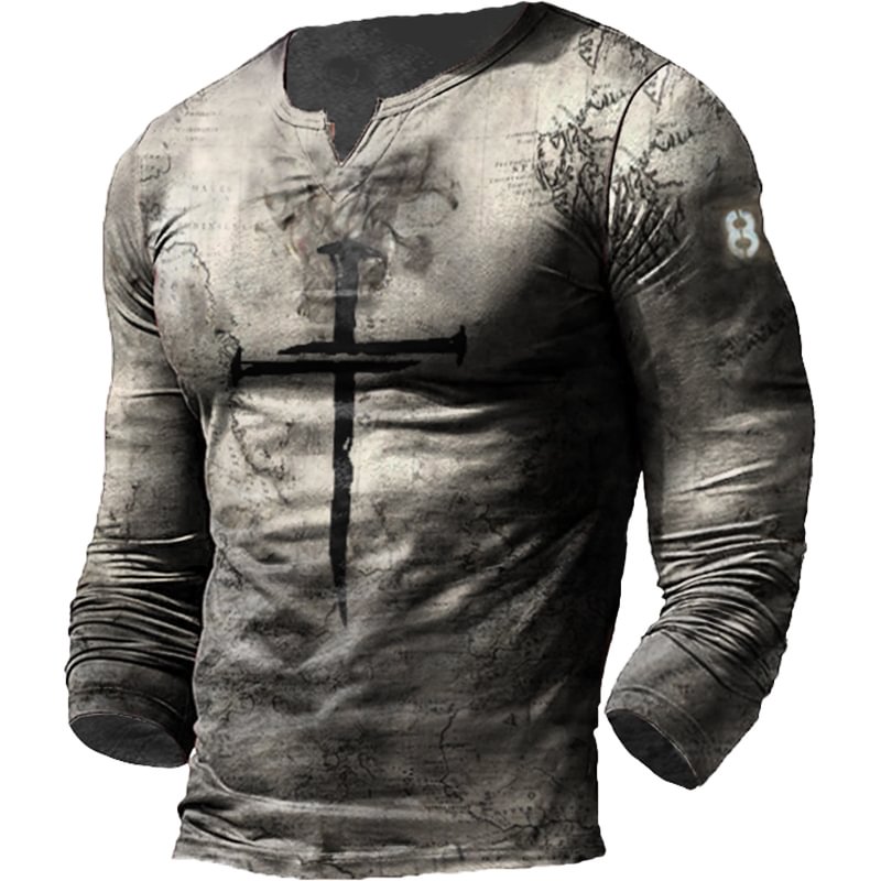 Men's Outdoor Faith Print Long Sleeve T-shirt / [viawink] /