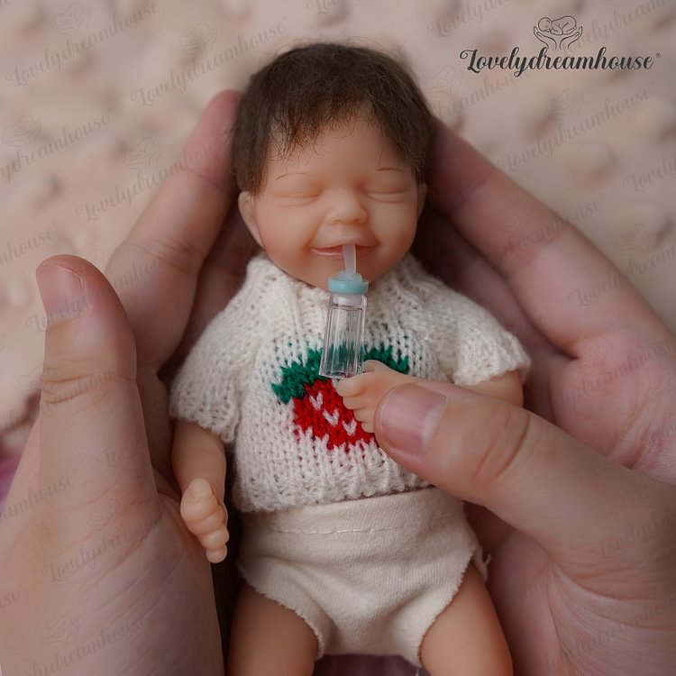  [Kids Reborn Gift] 6'' Amelia Realistic Soft Full Silicone Body MINI Doll - Reborndollsshop.com®-Reborndollsshop®