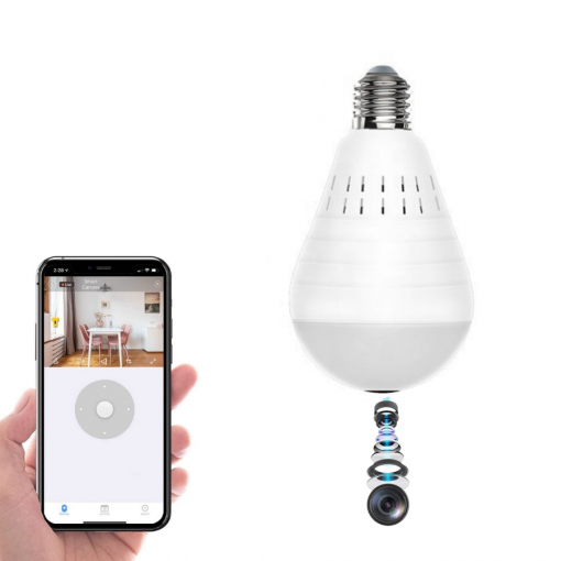 Smart Bulb Light Camera Wireless WiFi Security Camera
