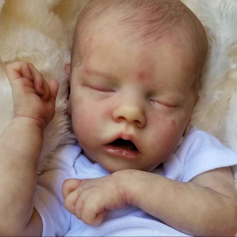 Reborn Twin A Sleeping Anatomically Correct 17inch Jeanette Truly Baby Girl Doll 2022 -Creativegiftss® - [product_tag]