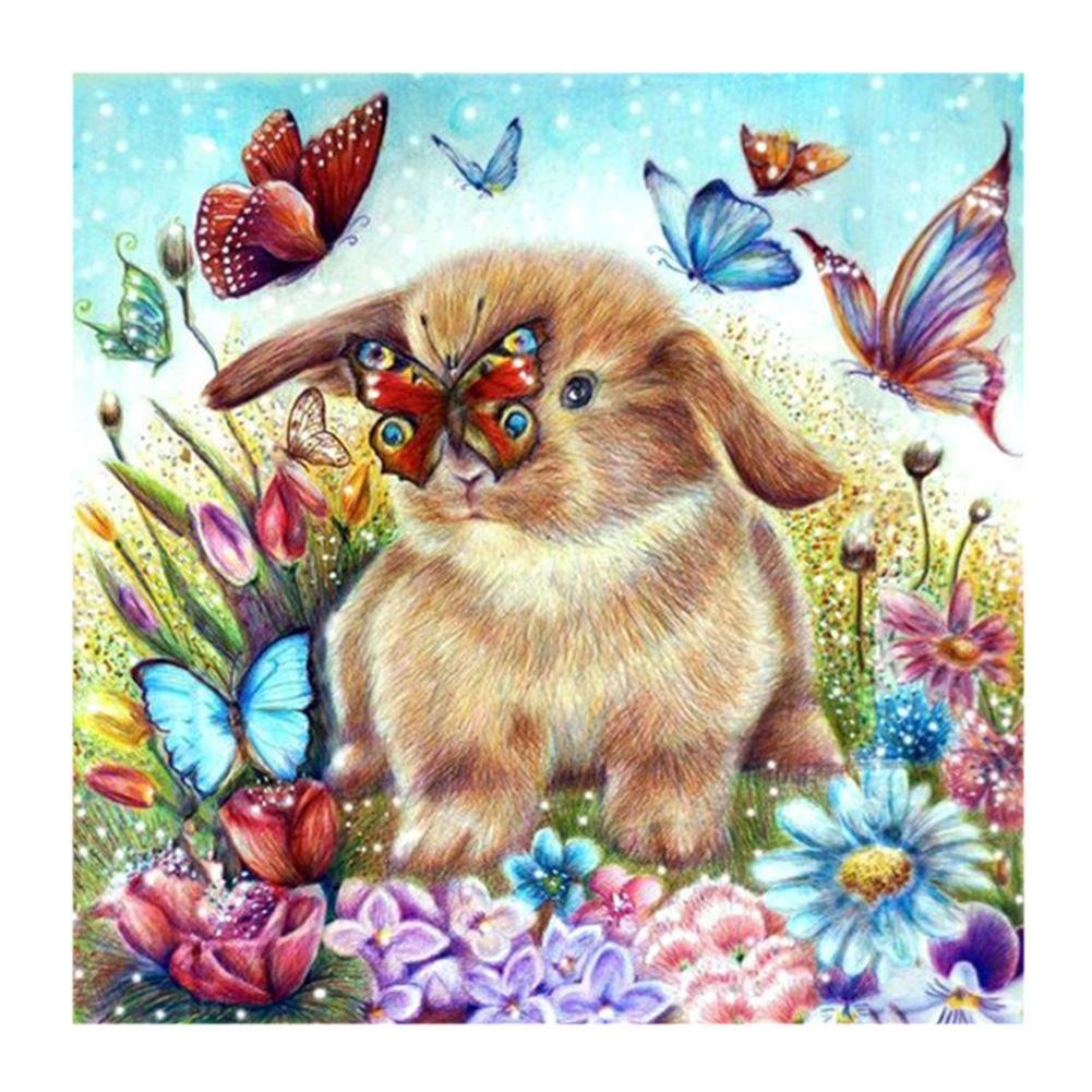 Full Round Diamond Painting Rabbit (30*30cm)
