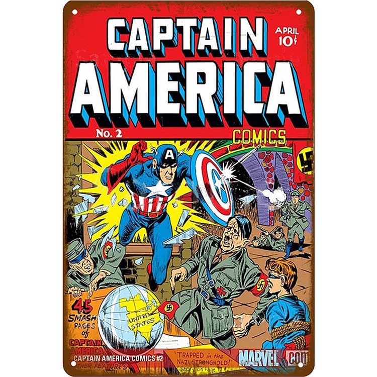 Captain America - Vintage Tin Signs/Wooden Signs - 20x30cm & 30x40cm