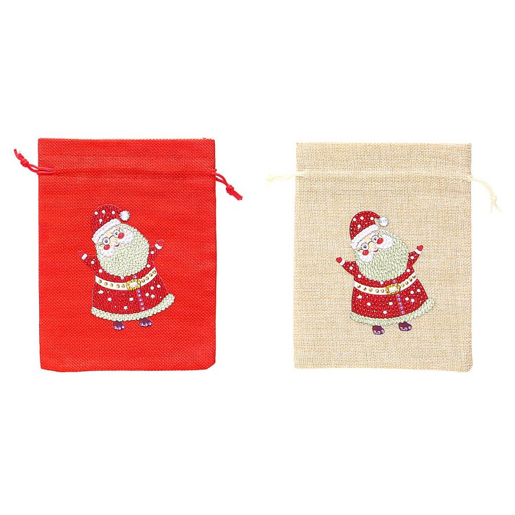 Mosaic Handmade Drawstring Christmas Candy Bag DIY Diamond Painting Kit gbfke