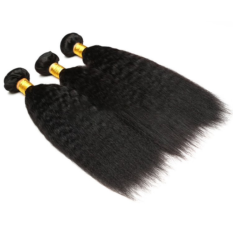 1 PC Black Kinky Straight Hair Bundles丨Brazilian Mature Hair