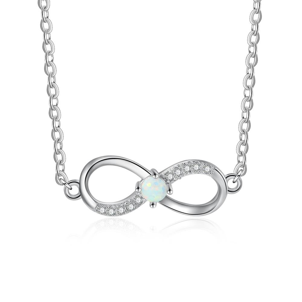 【Standard】Infinity Opal Halskette Elegant  Kettenmachen