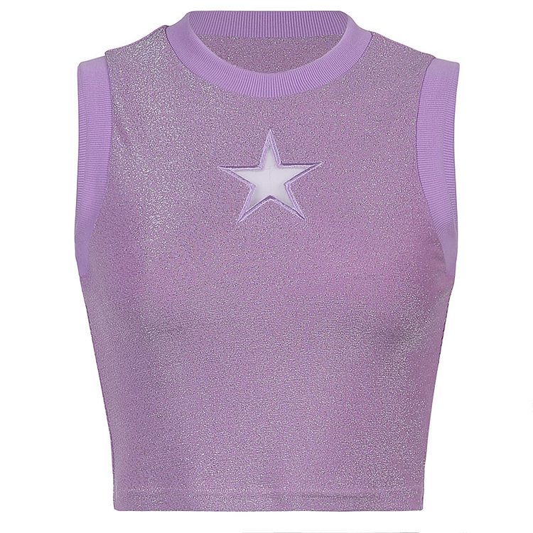 Star Hollow Out  Fil-Lumiere Tank Top - CODLINS - Codlins