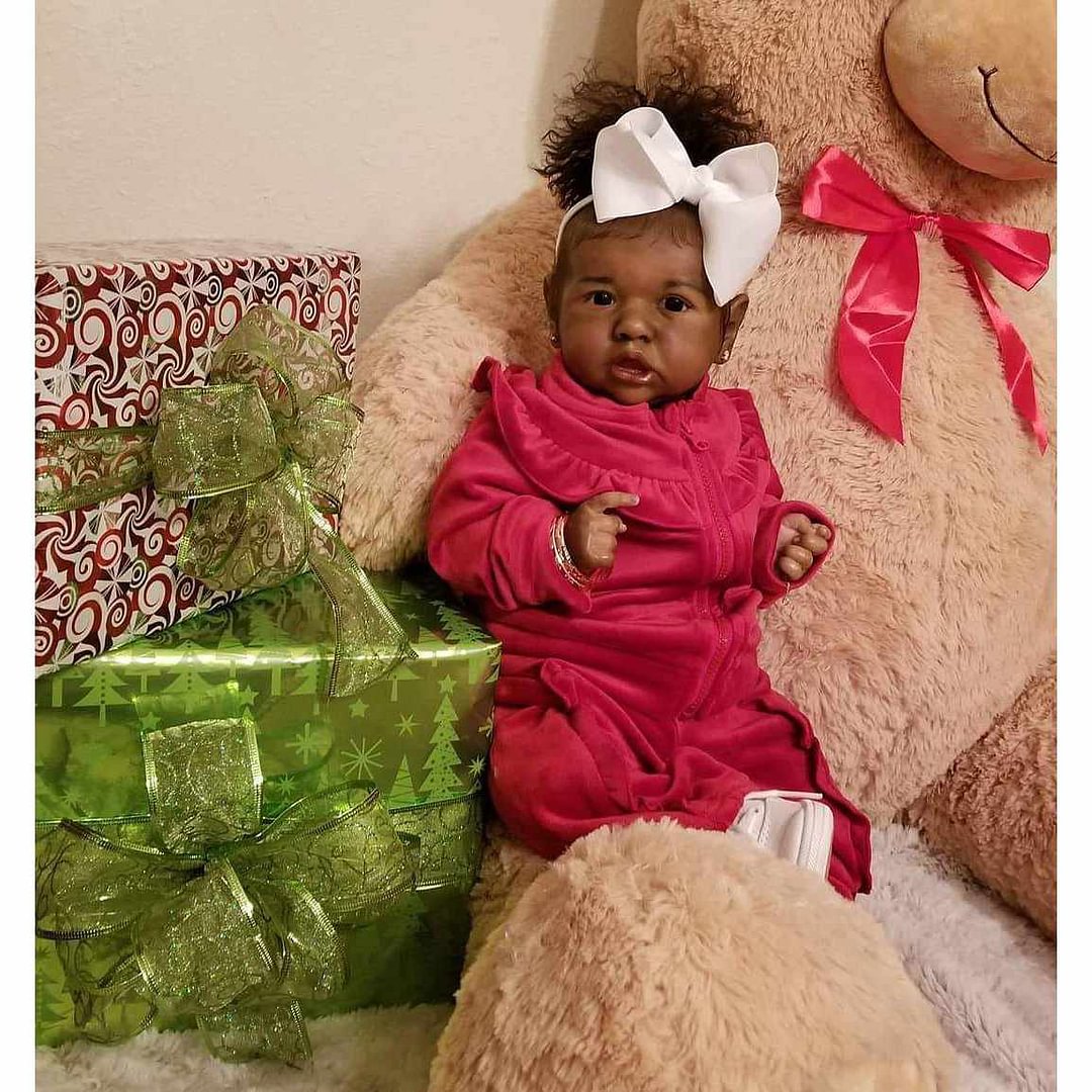 Real Lifelike African American Girl 20" Truly Cute Reborn Baby Toddler Doll Brandi, Birthday Gift Set -jizhi® - [product_tag]