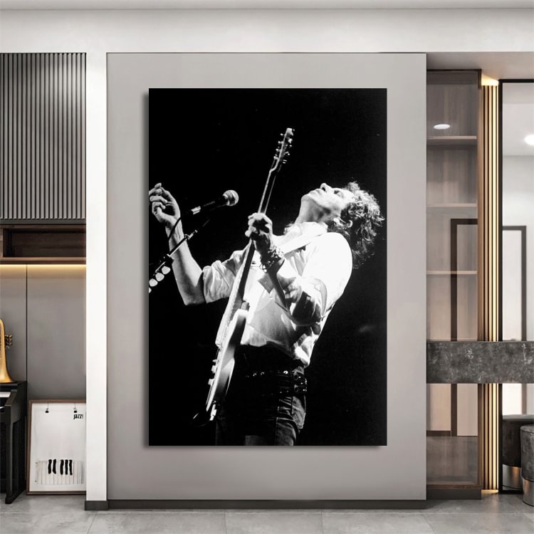 Keith Richards Performs At The Beacon Canvas Wall Art