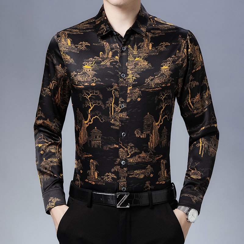 Silk Shirt Loose Long-sleeve New Fashion Style
