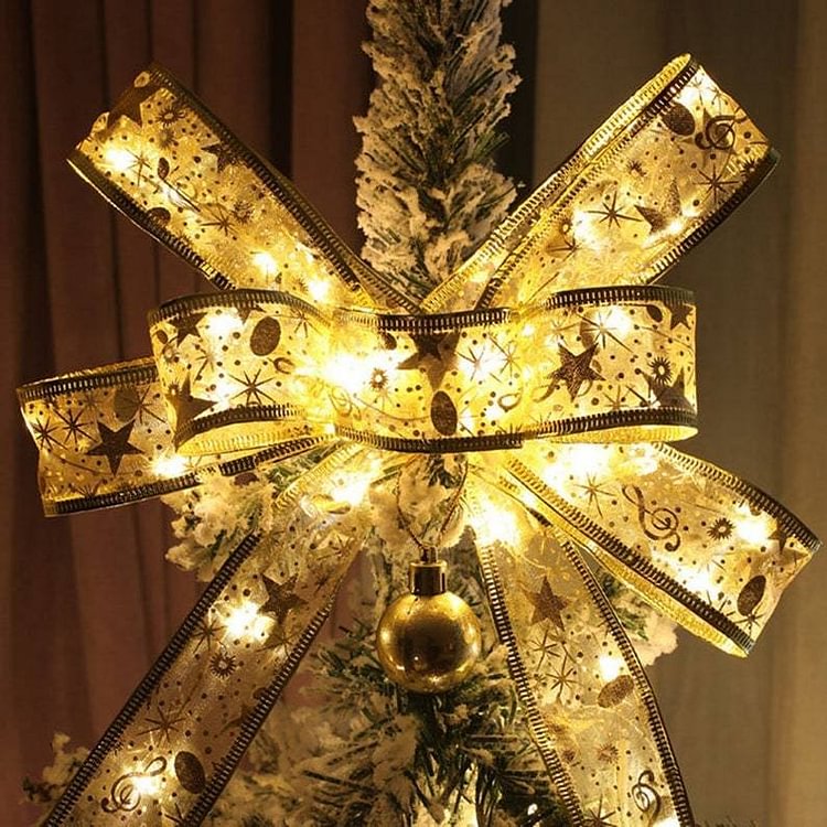 Christmas Ribbon Fairy Lights - tree - Codlins