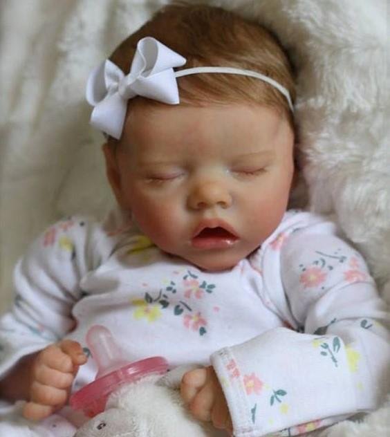 New 12'' Lifelike Realistic Fowler Sleeping Weighted Reborn Baby Doll Girl 2022 -Creativegiftss® - [product_tag]