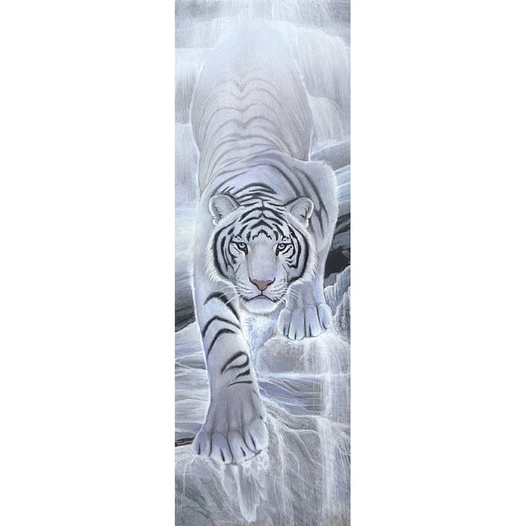 Bengal Tiger - Round Drill Diamond Painting - 30*80CM (Big Size)