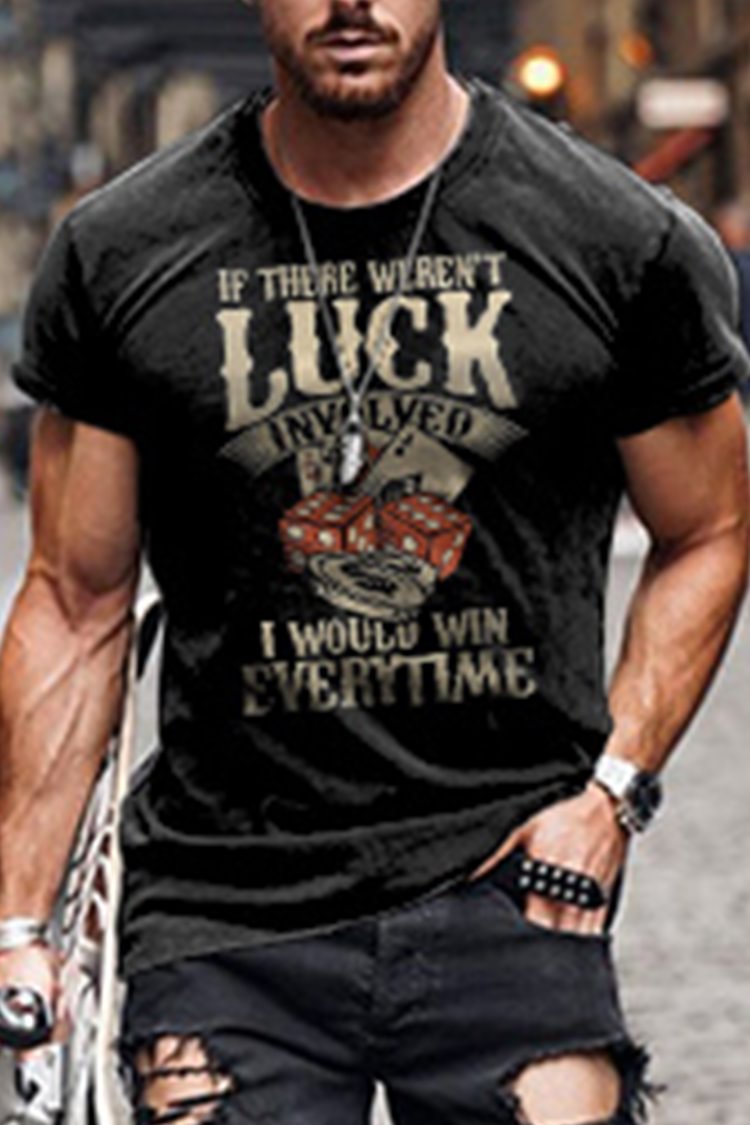 Tiboyz LUCK Poker Short Sleeve T-Shirt