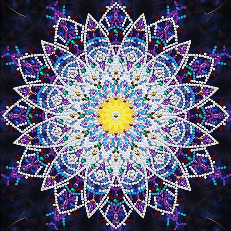 Mandala Luminous - Special Shaped Diamond Painting - 30*30CM