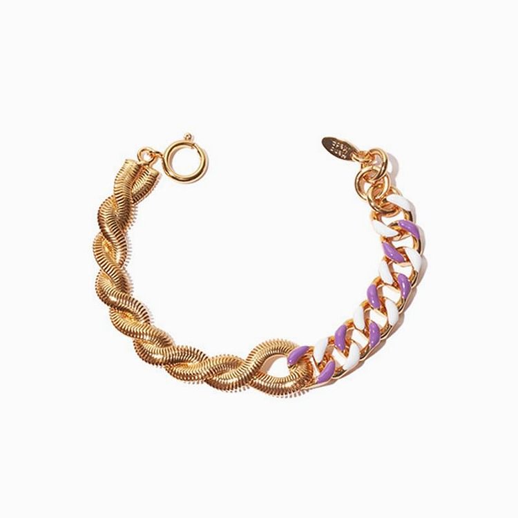 Spring Splice Chain Bracelet