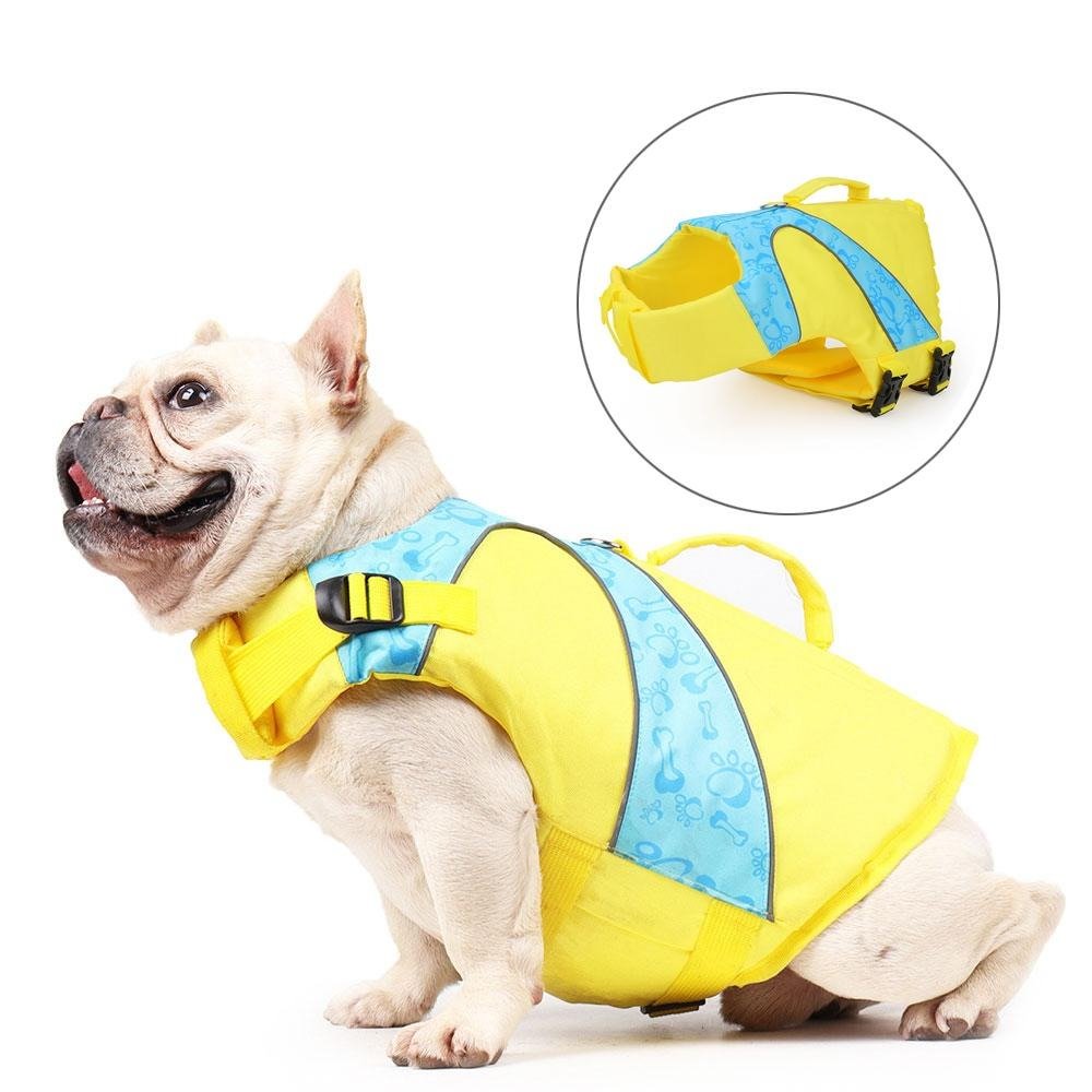 Dog Life Jacket Adjustable Reflective Pet Swimsuit-VESSFUL