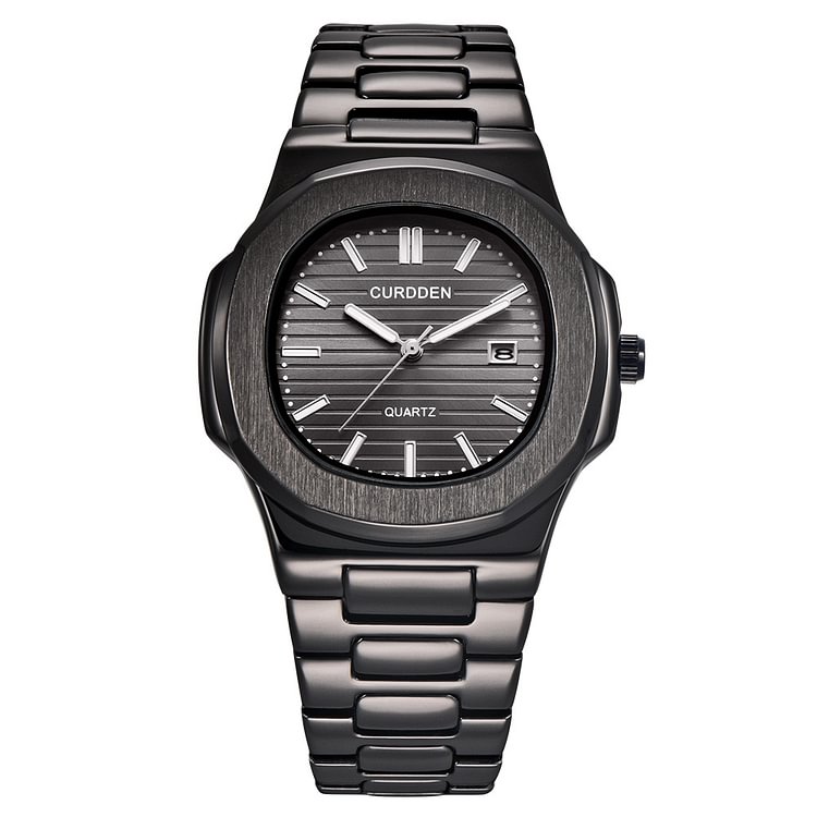 Mens Luxury Stainless Steel Band Date Quartz Wrist Watch