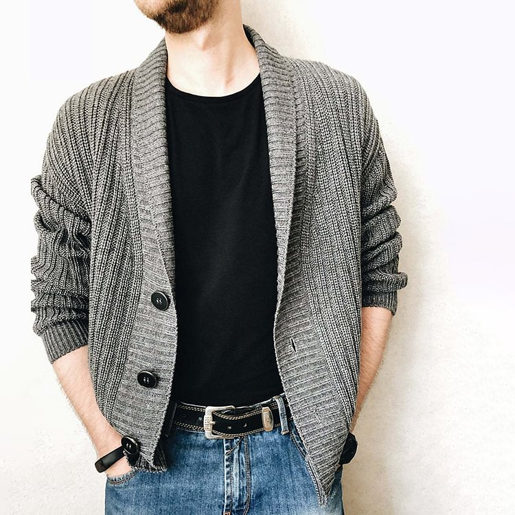 BrosWear Fashionable Men's Knitted Sweater