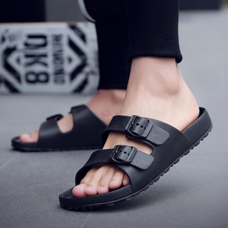 Men's Breathable Sandals Slip On Summer Beach Sandals Shoes-Corachic
