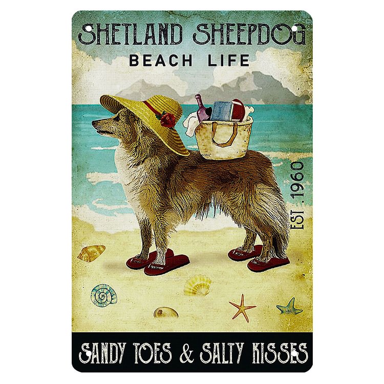 Shetland Sheepdog - Vintage Tin Signs